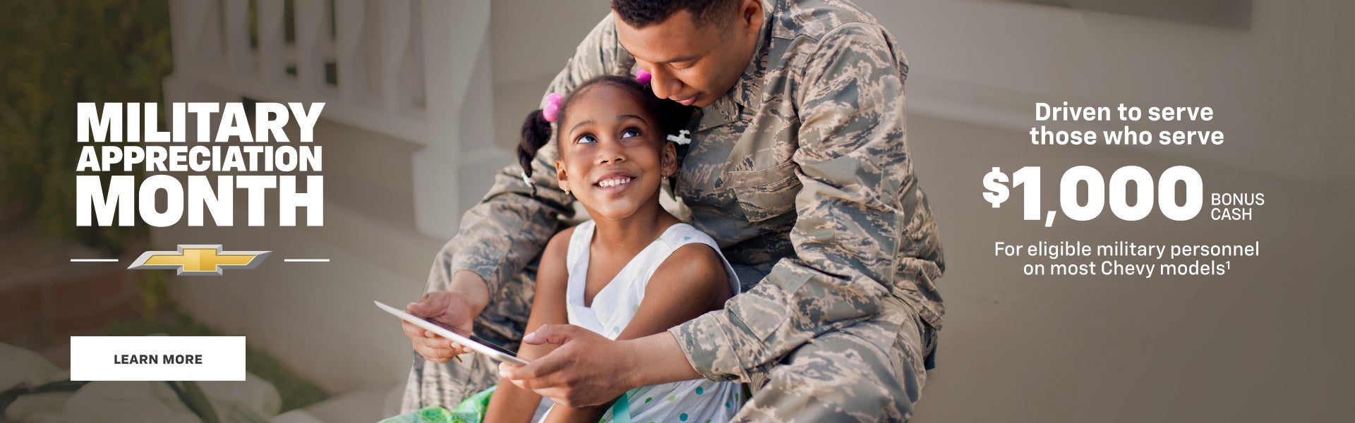 Chevy Military Appreciation.Driven to serve those who serve.