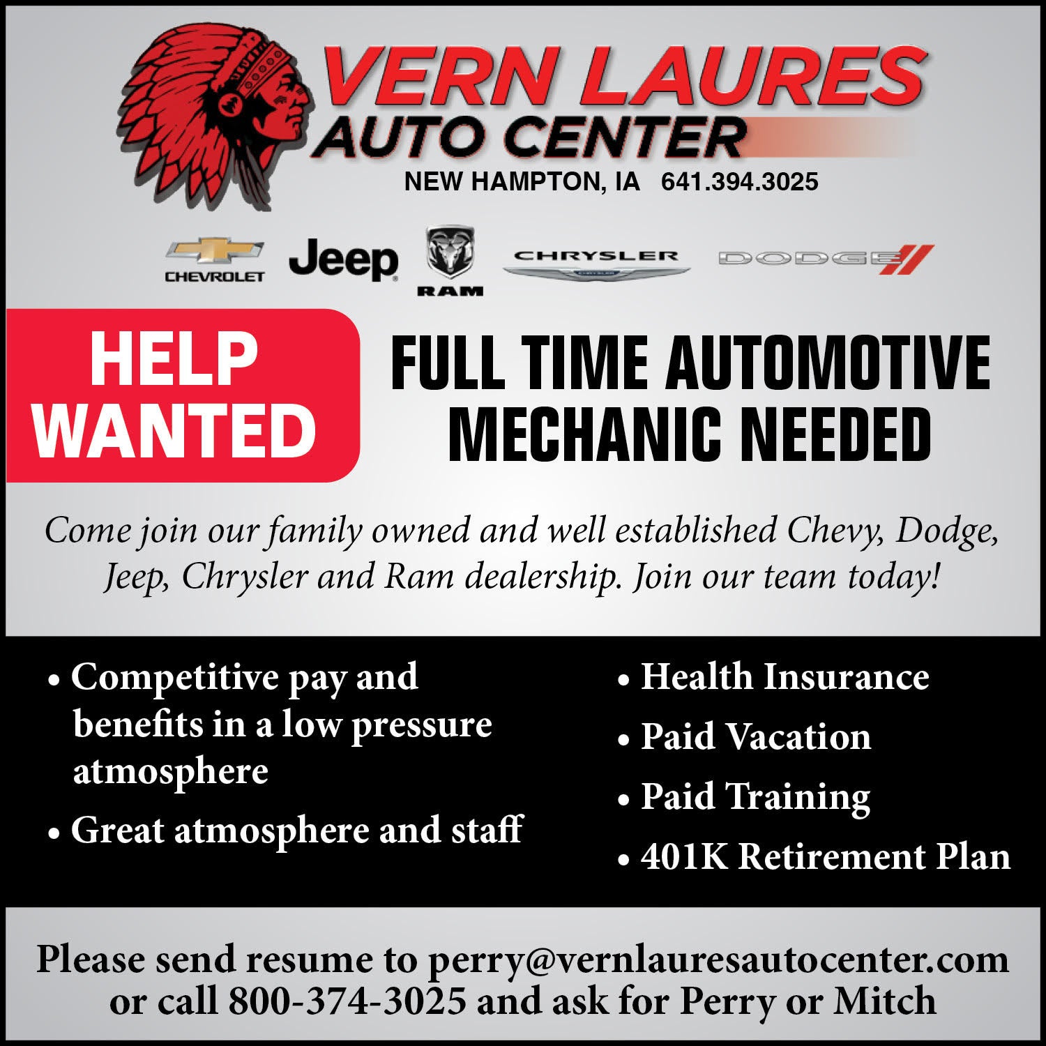 Vern Laures Auto Center Group in New Hampton IA